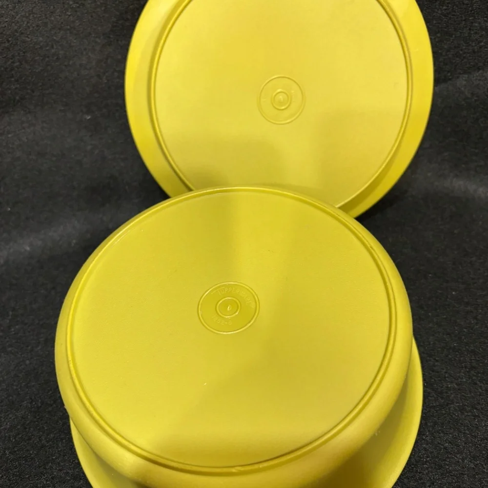 TUPPERWARE Seal N Serve Avocado Container #1252 & Lid #1207